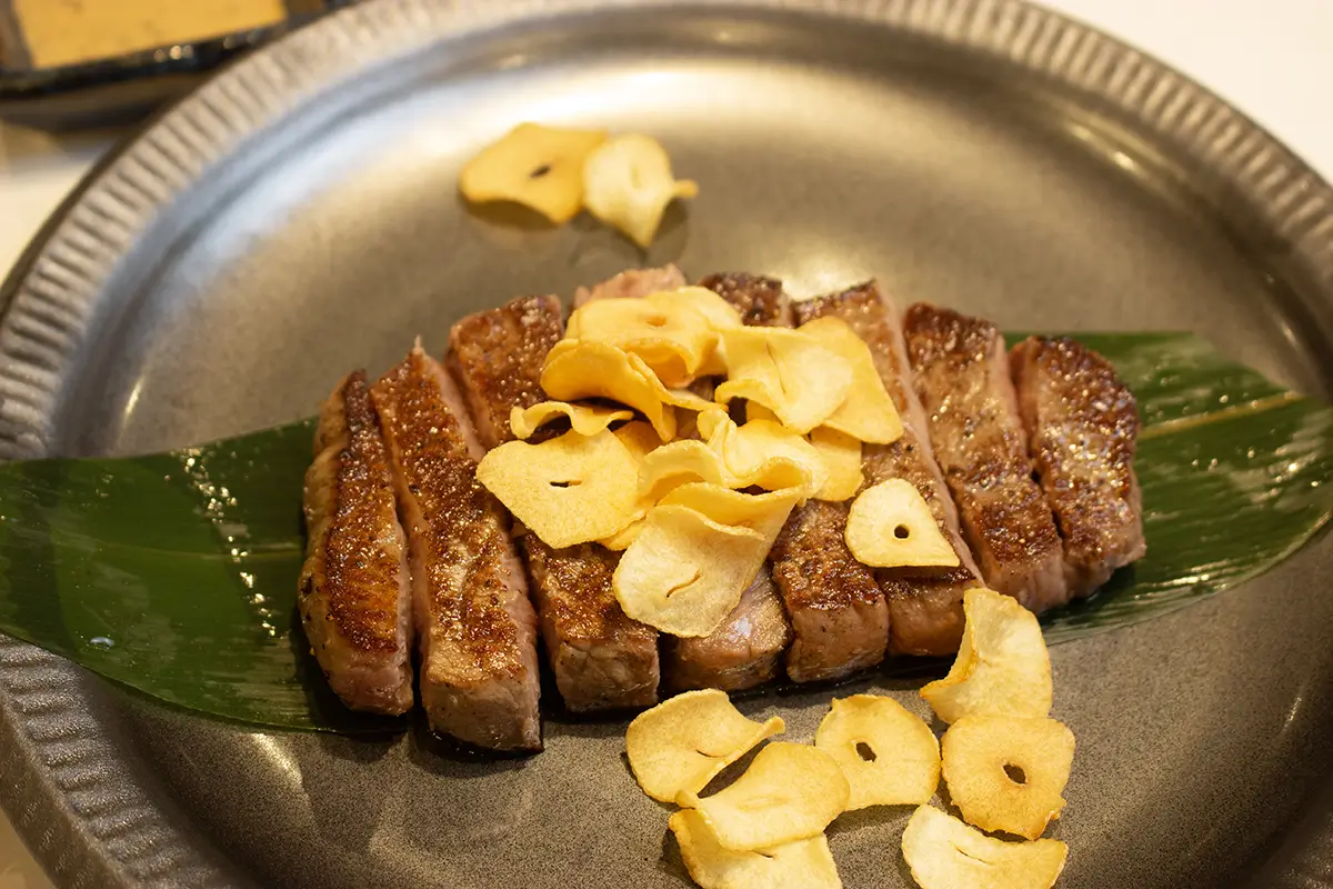 牛屋-鐵-　鉄板メニュー　氷見牛サーロインステーキ